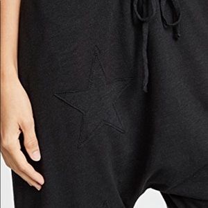 Sundry Black Drop Crotch Capri